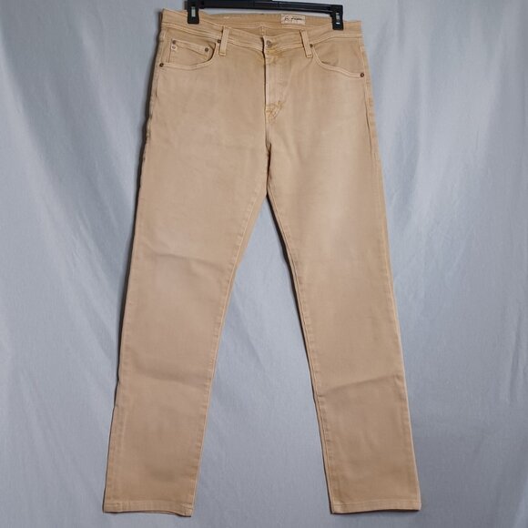 AG Adriano Goldschmied Jeans Men 36x33 Faded Apricot Tellis Modern Slim Straight - Picture 3 of 9